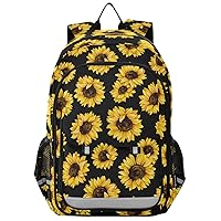 ALAZA Stylish Yellow Sunflower Backpacks Travel Laptop Backpack