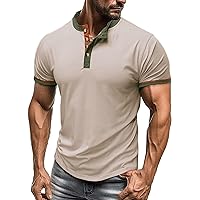 Mens Slim Muscle Polo Shirts Quick Dry Athletic Tee Outdoor Hiking Fishing Tees Fitness Bodybuilding Basic T-Shirts