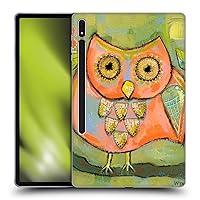 Head Case Designs Officially Licensed Wyanne Orange Bird Owl Soft Gel Case Compatible with Samsung Galaxy Tab S8 Plus
