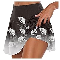 Tennis Skirt with Shorts Lightweight Running Shorts for Women Athletic Pleated Golf Skorts for Women with Pockets
