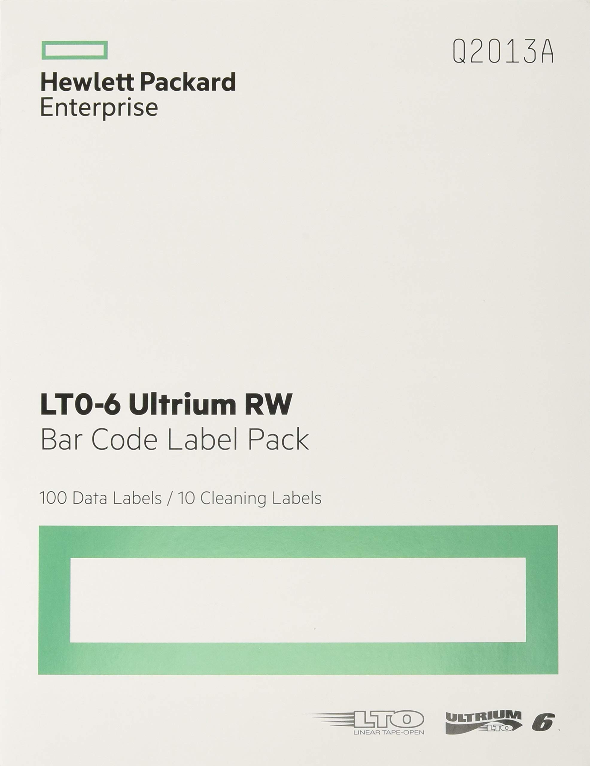 HP LTO-6 Ultrium RW Bar Code Label Pack