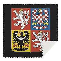 Czech National Emblem Kitchen Dishcloth 12x12 Inches Dish Towels Super Absorbent Dish Cloths for Washing Cleaning