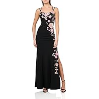 Speechless Women's Sleeveless Embroidered Maxi Party Dress