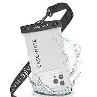 Case-Mate IP68 Waterproof Phone Pouch - Travel Beach Cruise Ship Essentials - Floating Waterproof Phone Case w/Crossbody Lanyard for iPhone 15 Pro Max/ 14 Pro Max/ 13 Pro Max/ S24 Ultra - Sand Dollar