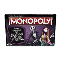 Hasbro Gaming Monopoly: Disney Tim Burton's The Nightmare Before Christmas Edition Board Game, Fun Family Game for Kids Ages 8 and Up (Amazon Exclusive)