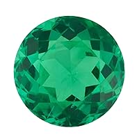 Emerald Round Cut Loose Gemstone 3 mm To 14 mm Size Excellent Cut Gemstone