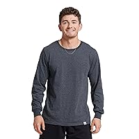 Russell Athletic Men's Dri-Power Cotton Blend Long Sleeve Tees, Moisture Wicking, Odor Protection, UPF 30+, Sizes S-3x