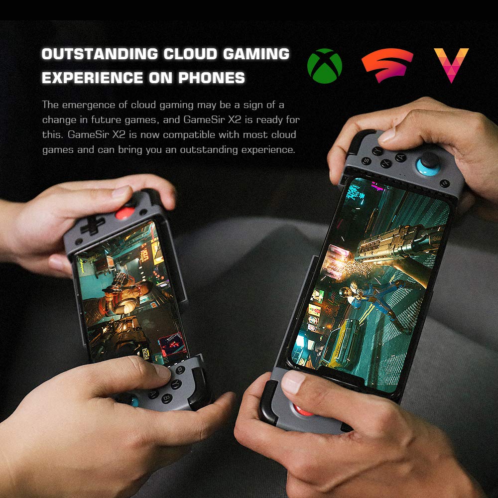GameSir X2 Bluetooth Mobile Gaming Controller,Phone Controller for Android and iOS,Wireless Mobile Game Controller Grip Support Xbox Game Pass, xCloud, Stadia, Vortex and More