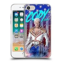 Head Case Designs Officially Licensed WWE Cody Rhodes Cody Rhodes Graphics Soft Gel Case Compatible with Apple iPhone 7/8 / SE 2020 & 2022