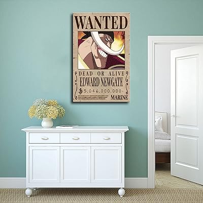 Animation One Piece Wanted Poster Marco Poster Painting Canvas Wall Art  Living Room Posters Painting 16x24inch(40x60cm)