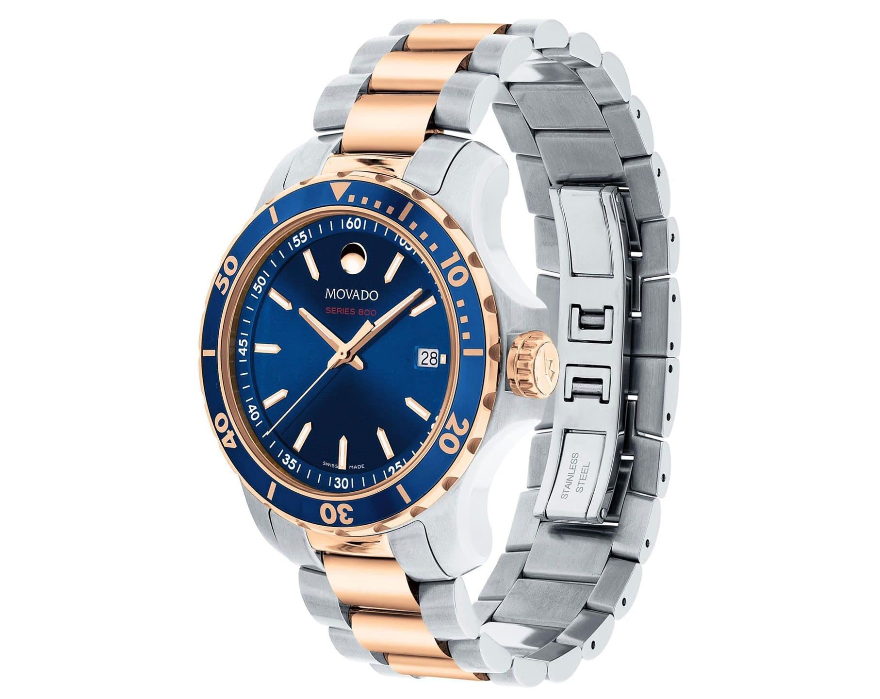 Movado Series 800 Quartz Blue Dial Men's Watch 2600149