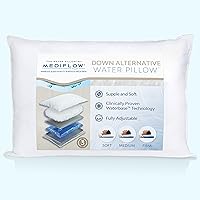 Down Alternative Water Pillow – Adjustable Pillow for Neck Pain Relief, Pillow for Side, Back, and Stomach Sleepers, The Original Inventor of The Water Pillow, Down Alternative Pillow (1)