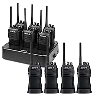 Retevis RT21 Walkie Talkies(10 Pack) with Six-Way Charger