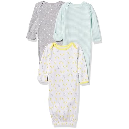 Simple Joys by Carter's Unisex Babies' Cotton Sleeper Gown, Pack of 3