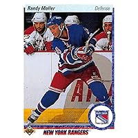1990-91 Upper Deck 1991 Hologram Variation Hockey #418 Randy Moller New York Rangers New York Rangers Official NHL Trading Card From The Premier Edition of UD Hockey