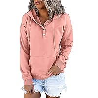 Dressy Casual Hoodies For Women Long Sleeve Pullover Tops Drawstring Hooded Sweatshirts Fall Fashion Outfits 2023