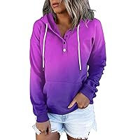 Womens Fashion, Womens Casual Hoodies Pullover Tops Drawstring Long Sleeve Sweatshirts Fall Clothes With Pocket