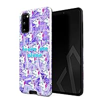 Compatible with Samsung Galaxy S20 FE Case Trippy Pastel Unicorn Aesthetic Rainbow Holographic Iridescent Vaporwave Heavy Duty Shockproof Dual Layer Hard Shell+Silicone Protective Cover