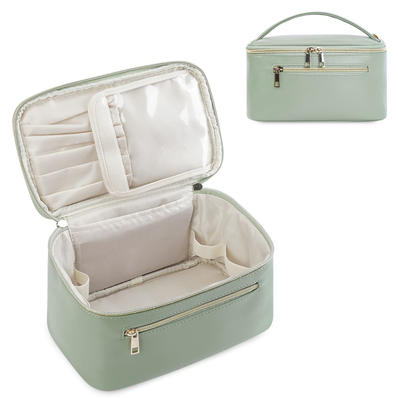 Jeffree Star Cosmetics mint green large Travel Bag Train case makeup blood  money | eBay