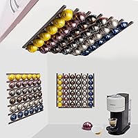 Coffee Pod Holder 10 Pack Coffee Pod Counter Storage Strips Saving Space Compatible with Keurig Kcups, Nespresso, and Dolce Gusto Pod Storage DIY Office Kitchen Counter Organizer