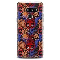 Case Replacement for LG G7 ThinkQ Fit Velvet G6 V60 5G V50 V40 V35 V30 Plus W30 Mayan Ancient Aztec Flexible Soft Clear Slim fit Traditional Silicone Lightweight Cute Print Design Mexican