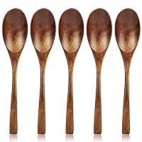 Kitchen Wooden Spoons 4 Pieces Long Handle Eco Friendly Japanese Tableware Tea 