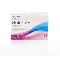 ScleralFil Preservative Free Saline Solution for Scleral, Soft, & Rigid Gas Permeable Lenses, Buffered Isotonic Rinsing & Insertion Solution, Travel Friendly Single-Use Vials, 0.34 Fl Oz (Pack of 30)