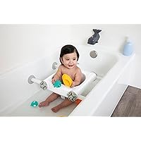 Regalo Baby Basics™ Bath Seat, Award Winning Brand, Provides Support and Balance for Sit-Up Bathing, Includes Strong and Secure Suction Cup System, Drain Holes for Easy Clean Up, 0560 DS, White