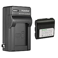 Kastar 1-Pack Battery and AC Wall Charger Compatible with Sharp VL-E34U, VL-E37, VL-E37H, VL-E37S, VL-E37U, VL-E39, VL-E39S, VL-E39U, VL-E42U, VL-E43, VL-E43U, VL-E46, VL-E46U, VL-E47, VL-E47H