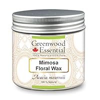 Pure Mimosa Floral Wax (Acacia mearnsii) 100% Natural Therapeutic Grade 100gm (3.5 oz)