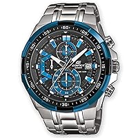 Casio Edifice Men's Watch, Solid Stainless Steel Case and Strap, 10 Bar