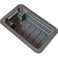 Panther Recessed Foot Tray for Trolling Motor Foot-Control Pedal - Easy Installation, Enhanced Comfort, and Stability, Black