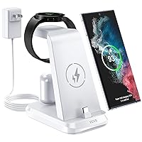 36W USB C Super Fast Charging Station for Samsung Phones Watches Earbuds, 3 in 1 Wireless Charger for Samsung Galaxy Watch 6/5/4/3, Galaxy S24/S23/S22/21/20,Note20/10,Z Fold/Flip 5/4,USB-C Buds