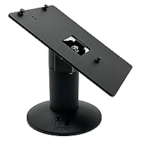 Sturdy Metal Swivel Stand for Verifone MX915/MX925 Credit Card Machine - Complete Kit with Adhesive Glue Pad and Hardware