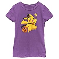 Fifth Sun Pokemon Pikachu D Wizard Girls Short Sleeve Tee Shirt