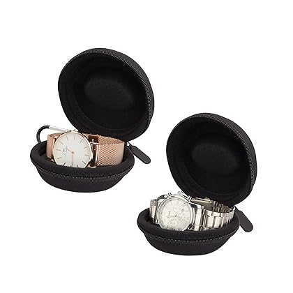 LETURE Heavy Duty Travel Watch Case Single Storage Box, Shock-Resistant Wristwatches Smart Watches Storage Holder Box