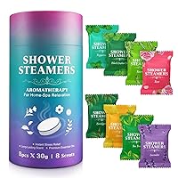 Shower Steamers Aromatherapy, 8PCS Shower Bombs with Essential Oils, Stress Relief and Self Care Birthday Gifts for Women Men Mom, Valentines Day Gifts for Her Him SPA Kit