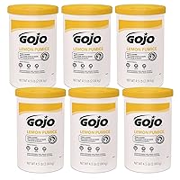 GOJO Industries 315-0915-06 Lemon Pumice Hand Cleaner, 4.5 lb. Plastic Cartridge (Pack of 6)