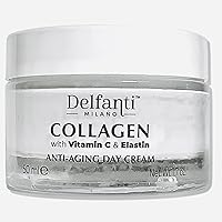 Delfanti-Milano • COLLAGEN with VITAMIN C & ELASTIN • Sculpting & Lifting • Anti-Aging Day Cream • Face and Neck Moisturizer • Made in Italy Delfanti-Milano • COLLAGEN with VITAMIN C & ELASTIN • Sculpting & Lifting • Anti-Aging Day Cream • Face and Neck Moisturizer • Made in Italy