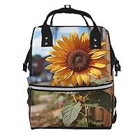 Diaper Bag Backpack Farm Sunflower Maternity Baby Nappy Bag Casual Travel Backpack Hiking Outdoor Pack