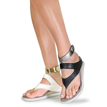 Modzori Lava Low Wedge Reversible Sandal