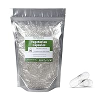 1000PCS Size 00 Vegetarian HPMC Capsules - Kosher Halal HPMC Capsule - Vegan Capsules Empty Size 00 - Clear Joined Veggie Capsules…