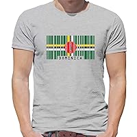 Dominica Barcode Style Flag - Mens Premium Cotton T-Shirt