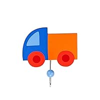 Boys Colourful Wooden Truck Coat Hook for Kids Bedroom or Nursery