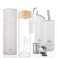 The Lotus Glass Tea Tumbler + Accessory Pack