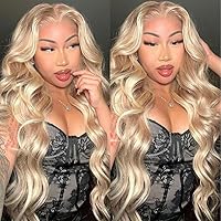 UNICE 20 inch Ash Blonde Pre Everything Glueless Wig Human Hair Body Wave 13x4 Lace Front Wigs Human Hair Pre Plucked Pre Cut Lace Bleached Knots Human Hair Frontal Wig