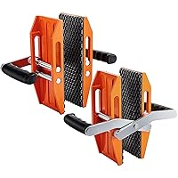 VEVOR 2 PCS Double Handed Stone Carrying Clamps, 2.36 inch (60mm) Granite Lifting Tools with Slip-proof Rubber Pads, 550 lbs Loading Capacity for Moving Marble, Glass, Slabs and Plywood