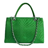 Women's handbag in genuine leather with shoulder strap 35x15x22cm