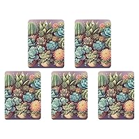 Car Air Fresheners 6 Pcs Hanging Air Freshener for Car Cute Succulents Aromatherapy Tablets Hanging Fragrance Scented Card for Car Rearview Mirror Accessories Scented Fresheners for Bedroom Bathroom
