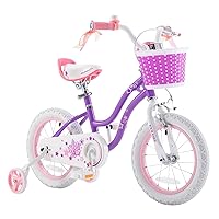 Royalbaby Stargirl Kids Bike Girls 12 14 16 18 20 Inch Children's Bicycle with Basket for Age 3-12 Years